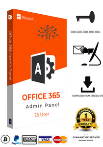 Admin Panel 25 Licencias Office 365 E5 5Tb OneDrive 5 Dispositivos.