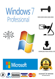 Windows 7 Professional Genuine Key Licencia Permanente